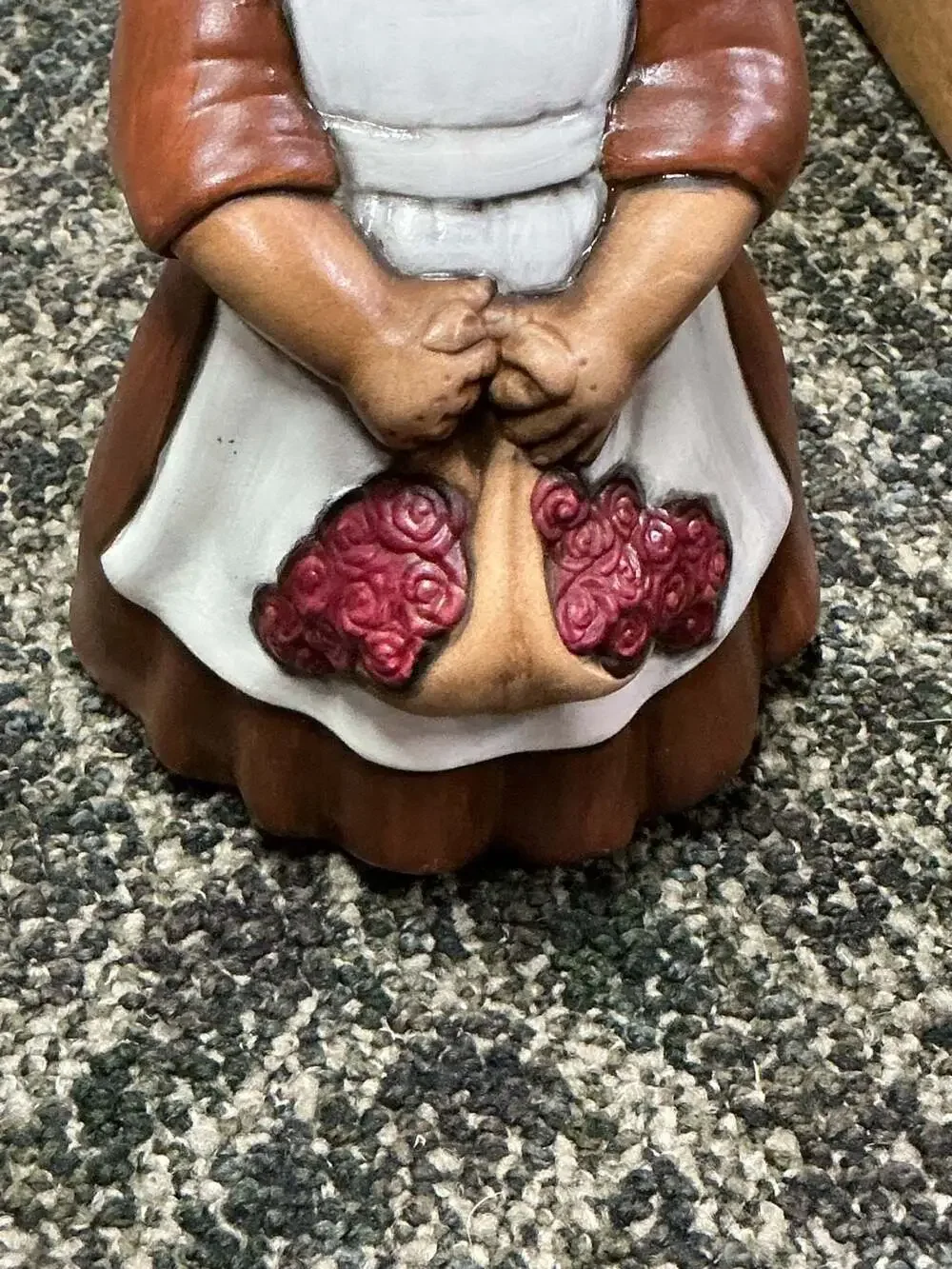 Molds Hand Painted Ceramic Pilgrim Boy and Girl Thanksgiving Figurine Set